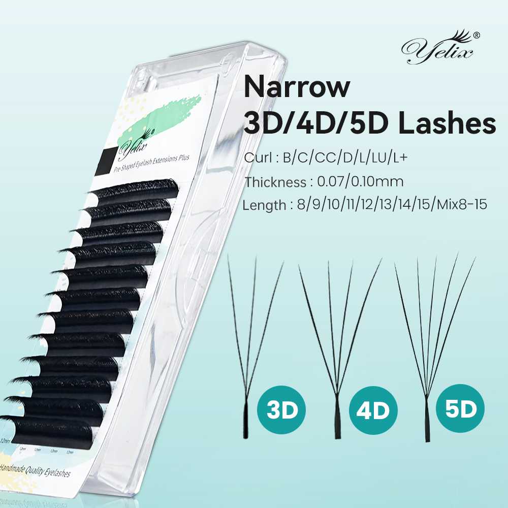 Eyelash Extension For Asian Eyes - Yelix Dar 3D 4D 5D W