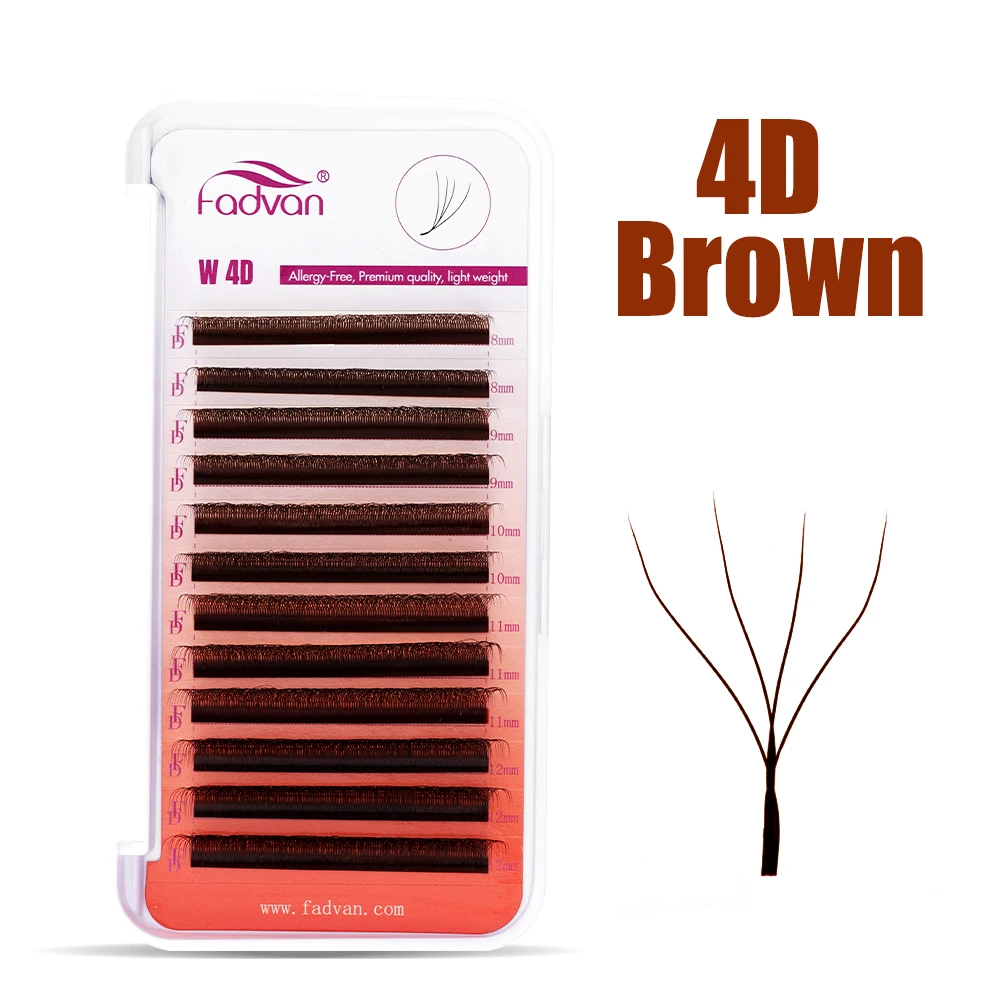 FADVAN Kahverengi 3D/4D W Şekl - Eyelash Extension Human Hair incelemesi ve fiyatı